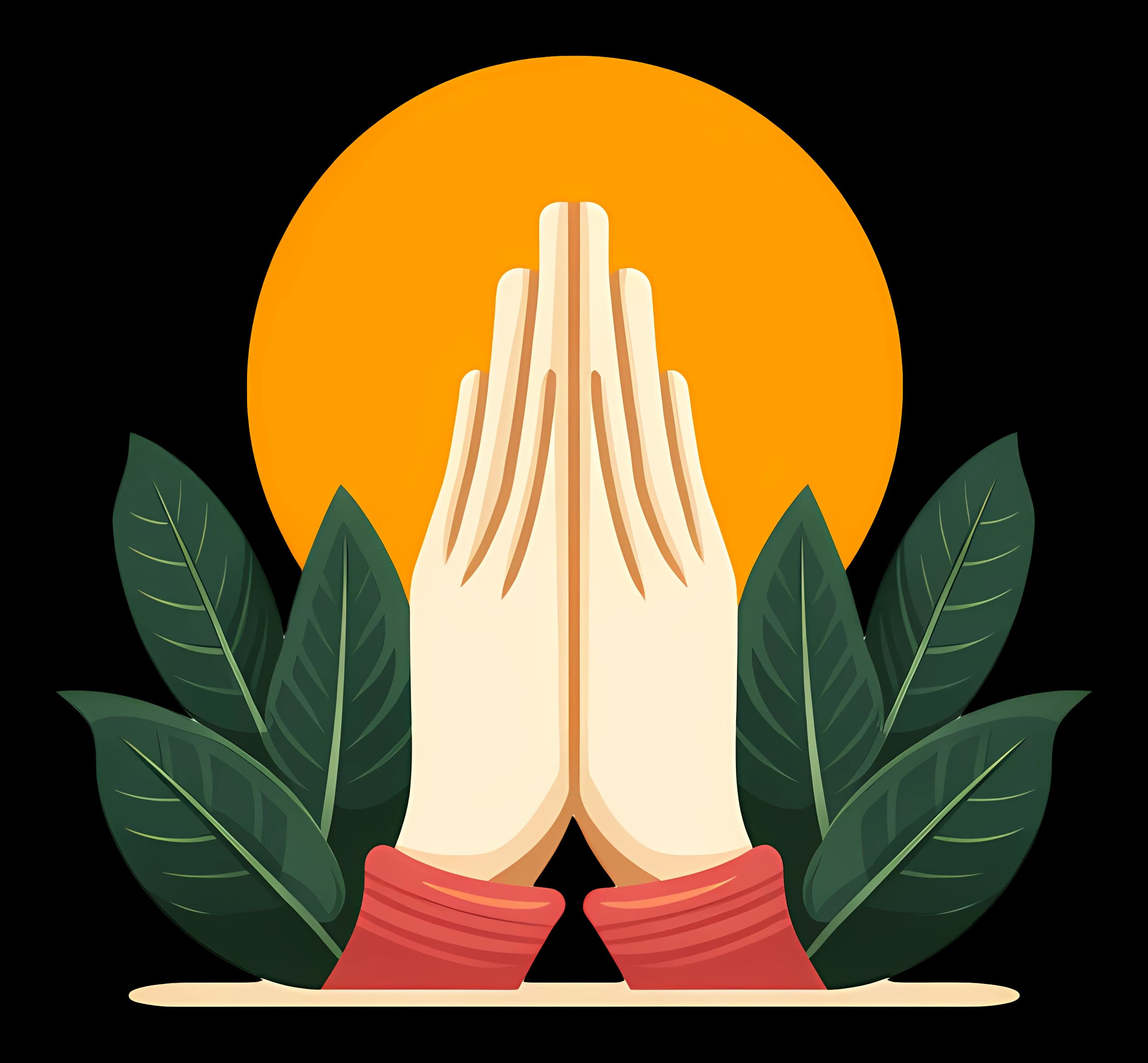 Namaste Hands in Prayer
